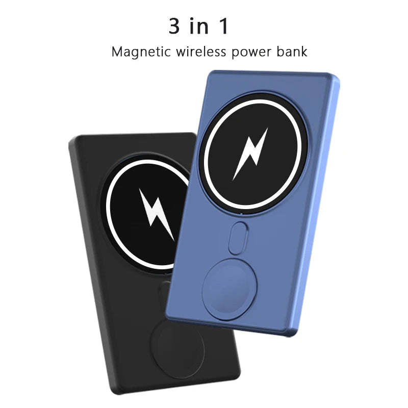 Fast Charger Portable Magnetic Wireless Power Bank Mobile Phone External Battery 5000mAh