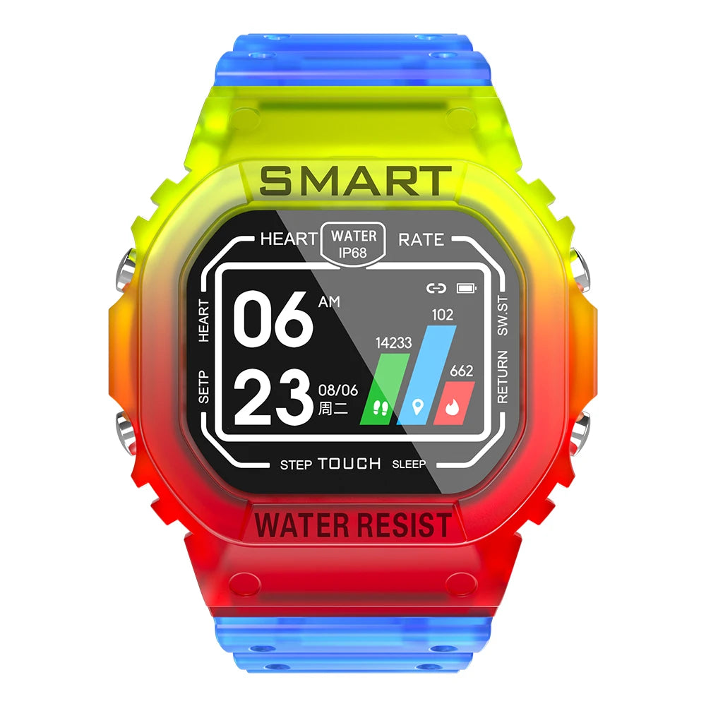 KUMI U2 1.14 Inch Smart Watch Sports Fitness Heart Rate Blood Pressure Monitor IP68 Waterproof Smart Watch for IOS Android