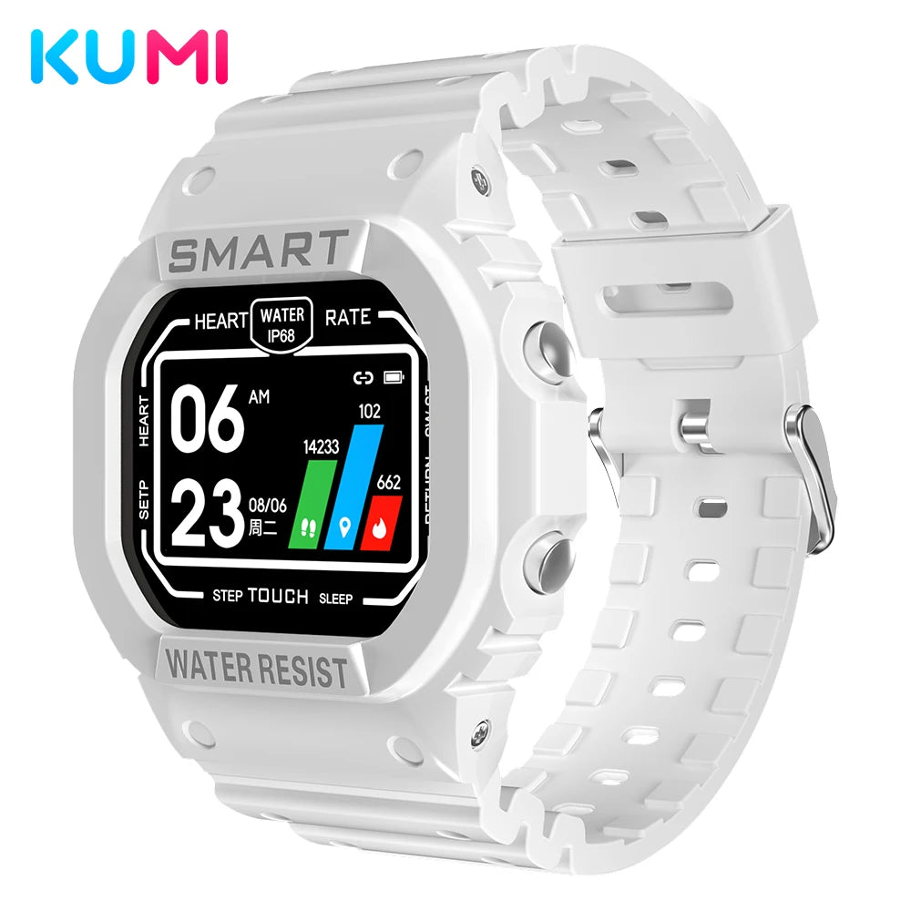 KUMI U2 1.14 Inch Smart Watch Sports Fitness Heart Rate Blood Pressure Monitor IP68 Waterproof Smart Watch for IOS Android
