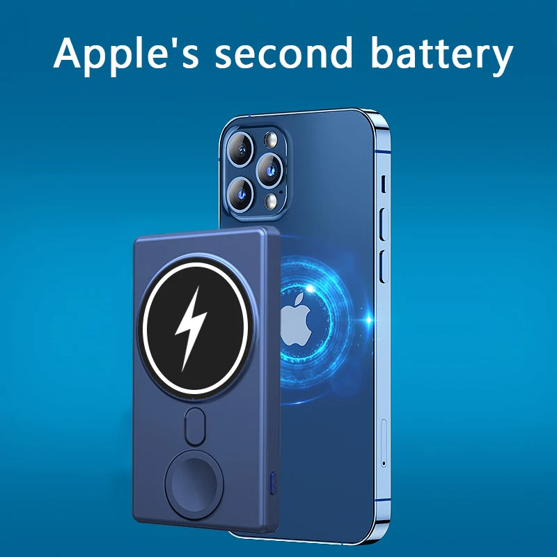 Fast Charger Portable Magnetic Wireless Power Bank Mobile Phone External Battery 5000mAh