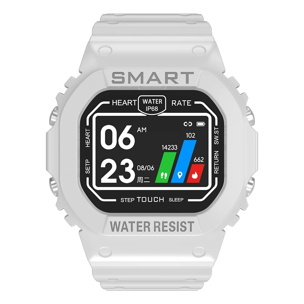 KUMI U2 1.14 Inch Smart Watch Sports Fitness Heart Rate Blood Pressure Monitor IP68 Waterproof Smart Watch for IOS Android
