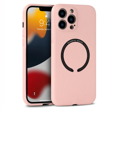 New trending leather wireless chargingMagsafe phone case for iPhone