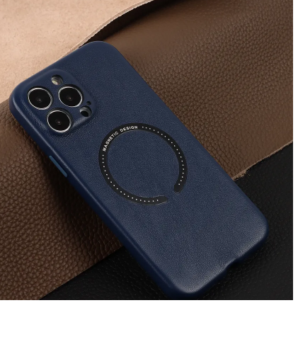 New trending leather wireless chargingMagsafe phone case for iPhone