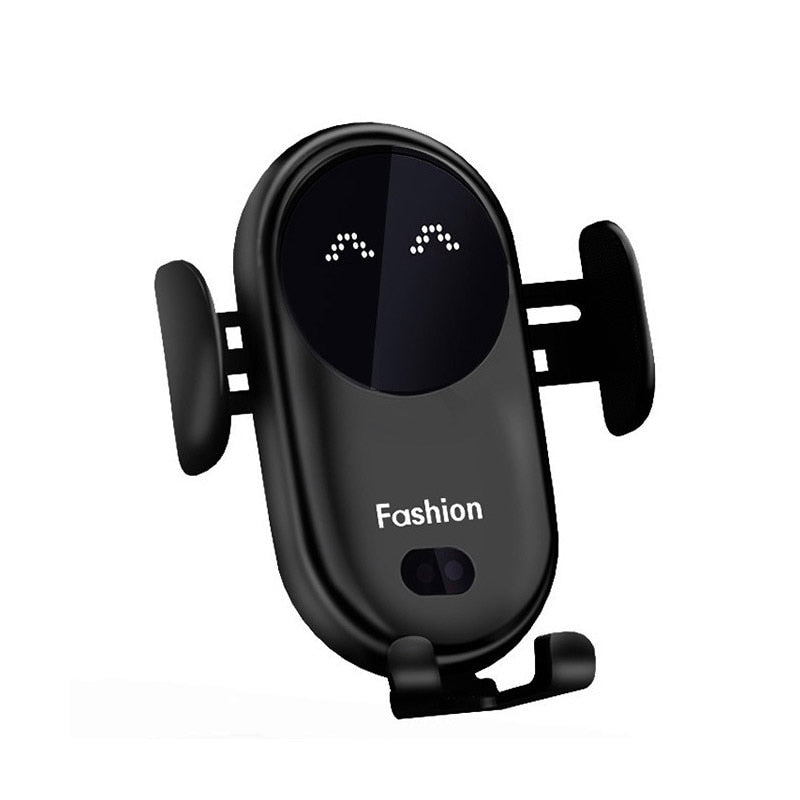 Smart Sensor Automatic Clamping Car Wireless Charger Stand and Phone Holder Auto Wireless Charging Bracket