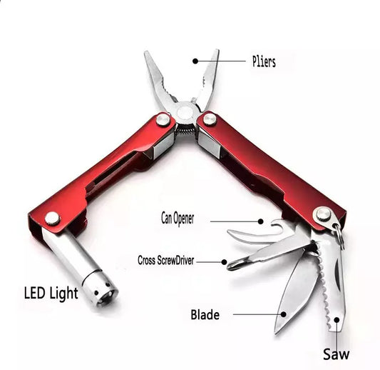 8 in 1 Multifunction Pliers with LED light
