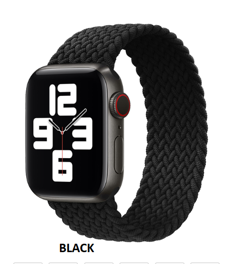 Elastic Braided Solo loop Strap For Apple Watch 38/40/41 MM 42/44/45 MM