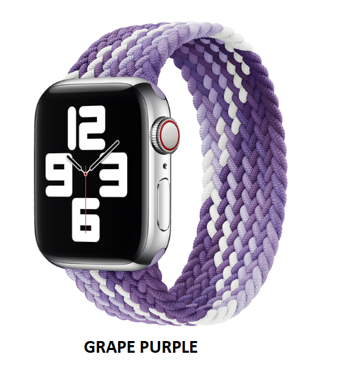 Elastic Braided Solo loop Strap For Apple Watch 38/40/41 MM 42/44/45 MM