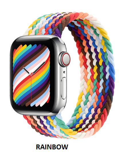 Elastic Braided Solo loop Strap For Apple Watch 38/40/41 MM 42/44/45 MM
