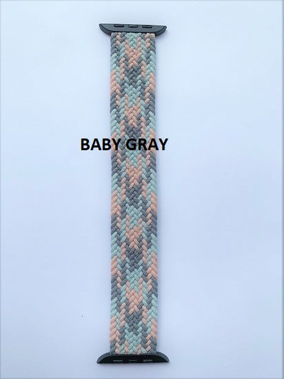 Elastic Braided Solo loop Strap For Apple Watch 38/40/41 MM 42/44/45 MM