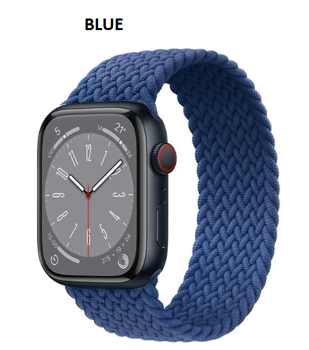Elastic Braided Solo loop Strap For Apple Watch 38/40/41 MM 42/44/45 MM