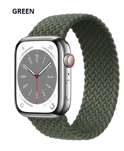 Elastic Braided Solo loop Strap For Apple Watch 38/40/41 MM 42/44/45 MM