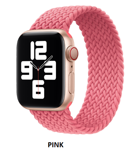 Elastic Braided Solo loop Strap For Apple Watch 38/40/41 MM 42/44/45 MM