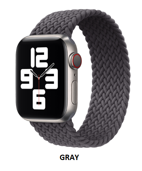 Elastic Braided Solo loop Strap For Apple Watch 38/40/41 MM 42/44/45 MM