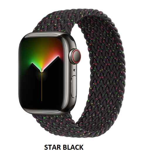 Elastic Braided Solo loop Strap For Apple Watch 38/40/41 MM 42/44/45 MM