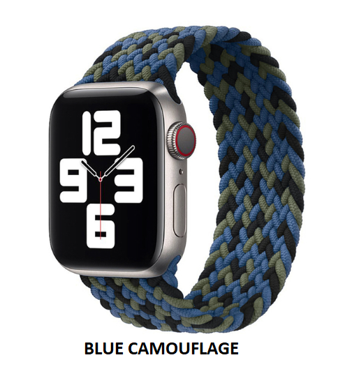 Elastic Braided Solo loop Strap For Apple Watch 38/40/41 MM 42/44/45 MM