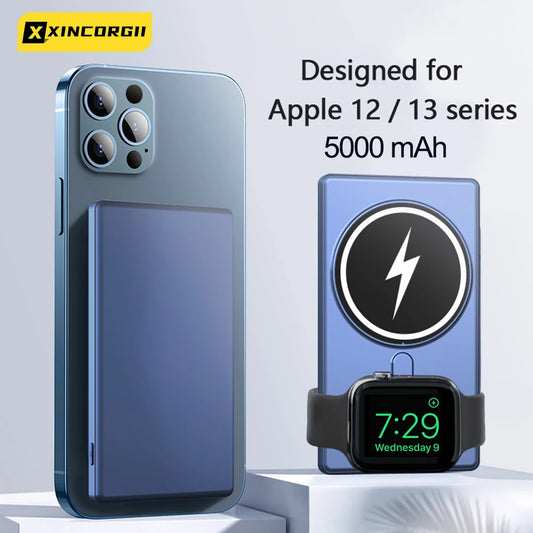 Fast Charger Portable Magnetic Wireless Power Bank Mobile Phone External Battery  5000mAh